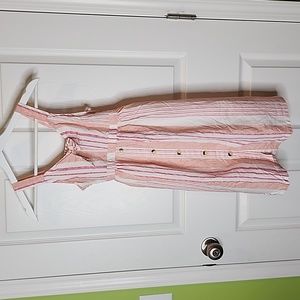 Jessica Simpson Pink & White Striped Sun Dress, Girls Size 10